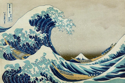 The Great Wave off Kanagawa by Hokusai, 60x40 cm timanttimaalaus – alkuperäinen kuva, josta kuvio on tehty