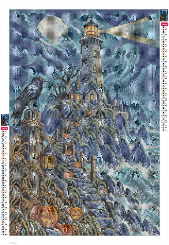 The Haunted Lighthouse Keeper timanttimaalauksen liimapintainen canvas 40x60cm