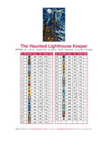 Thumbnail for The Haunted Lighthouse Keeper timanttimaalauksen värikartta – 43 DMC-väriä