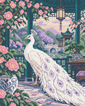 Thumbnail for The Ivory Peacock Pavilion, 40x50 cm timanttimaalaus – lopullisen kuvion esikatselu