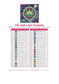 Thumbnail for The Jade Lotus Compass timanttimaalauksen värikartta – 32 DMC-väriä