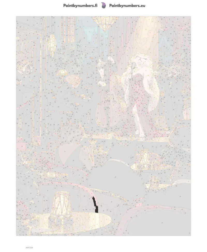 Numeromaalaus: Numeroitu kangas - The Jazz Cats 40x50cm