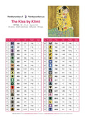 Thumbnail for The Kiss by Klimt timanttimaalauksen värikartta – 38 DMC-väriä