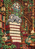 Thumbnail for The Koala Bookshop Nap, 50x70 cm timanttimaalaus – lopullisen kuvion esikatselu
