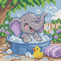 Thumbnail for The Little Elephant Bubble Bath, 20x20 cm timanttimaalaus – lopullisen kuvion esikatselu