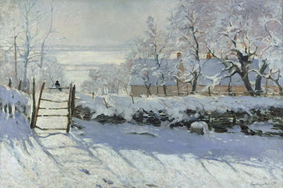 The Magpie by Monet, 60x40 cm timanttimaalaus – alkuperäinen kuva, josta kuvio on tehty