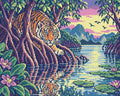 Thumbnail for The Mangrove Striped Watcher, 50x40 cm timanttimaalaus – lopullisen kuvion esikatselu