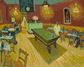 Thumbnail for Numeromaalaus van Goghin Yökahvilasta: biljardipöytä punaseinäisessä kahvilassa hehkuvien lamppujen alla