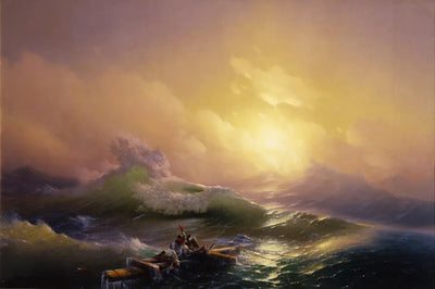 The Ninth Wave by Aivazovsky, 60x40 cm timanttimaalaus – alkuperäinen kuva, josta kuvio on tehty