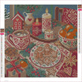 Thumbnail for The Nordic Candle Supper timanttimaalauksen liimapintainen canvas 40x40cm