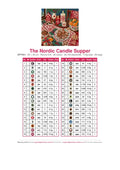 Thumbnail for The Nordic Candle Supper timanttimaalauksen värikartta – 36 DMC-väriä