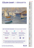 Thumbnail for Numeromaalaus: Värikartta ja ohjeet - The Nyländska Jaktklubben Harbour in Helsinki 60x40cm