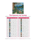 Thumbnail for The Peacock Lily Terrace timanttimaalauksen värikartta – 24 DMC-väriä