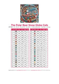 Thumbnail for The Polar Bear Snow Globe Cafe timanttimaalauksen värikartta – 36 DMC-väriä