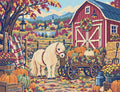 Thumbnail for The Pony and the Pumpkin Cart, 65x50 cm timanttimaalaus – lopullisen kuvion esikatselu