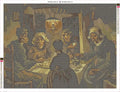 Thumbnail for The Potato Eaters timanttimaalauksen liimapintainen canvas 80x60cm