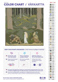 Thumbnail for Numeromaalaus: Värikartta ja ohjeet - Prinsessa ja peikot 50x50cm