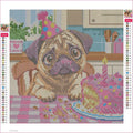 Thumbnail for The Pug Who Ate the Birthday Cake timanttimaalauksen liimapintainen canvas 30x30cm