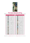 Thumbnail for The Quiet Bedside Wing timanttimaalauksen värikartta – 36 DMC-väriä
