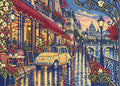 Thumbnail for The Rainy Tram Street Car, 70x50 cm timanttimaalaus – lopullisen kuvion esikatselu