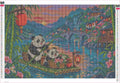 Thumbnail for The Red Lantern Bamboo Ferry timanttimaalauksen liimapintainen canvas 60x40cm