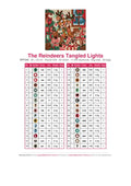 Thumbnail for The Reindeers Tangled Lights timanttimaalauksen värikartta – 32 DMC-väriä