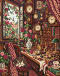 Thumbnail for The Rose Clockmakers Room, 40x50 cm timanttimaalaus – lopullisen kuvion esikatselu