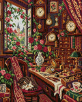 Thumbnail for The Rose Clockmakers Room, 40x50 cm timanttimaalaus – koko kuvion esikatselu ilman lähikuvaa