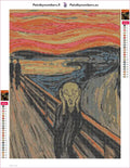 Thumbnail for The Scream 1893 timanttimaalauksen liimapintainen canvas 30x40cm