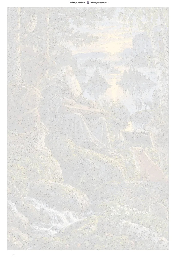Numeromaalaus: Numeroitu kangas - The Song of the Kantele 80x120cm