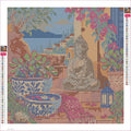 Thumbnail for The Terracotta Meditation Steps timanttimaalauksen liimapintainen canvas 40x40cm