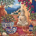 Thumbnail for The Terracotta Meditation Steps, 40x40 cm timanttimaalaus – lopullisen kuvion esikatselu
