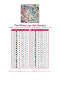 Thumbnail for The White Lion Salt Garden timanttimaalauksen värikartta – 36 DMC-väriä