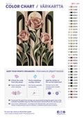 Thumbnail for Värikartta ja ohjeet - Three Roses Art Deco 40x60cm