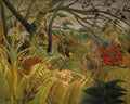 Thumbnail for Tiger in a Tropical Storm by Henri Rousseau, 50x40 cm timanttimaalaus – alkuperäinen kuva, josta kuvio on tehty