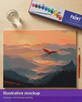 Thumbnail for Valmiin numeromaalauksen havainnekuva - Dragon in the Sky 50x40cm