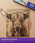 Thumbnail for Valmiin numeromaalauksen havainnekuva - Highland Cow Portrait 40x50cm