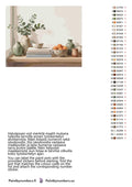 Thumbnail for Paint by numbers color chart - Vases Books and Bowl - väriluettelo ja ohjeet