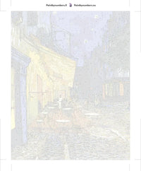 Thumbnail for Paint by numbers canvas - Cafe Terrace at Night