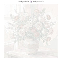 Thumbnail for Paint by numbers canvas - Roses in Ceramic Vase