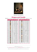Thumbnail for Grapes and Candle timanttimaalauksen värikartta – 43 DMC-väriä