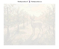 Thumbnail for Paint by numbers canvas - Deer in Orchard