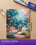 Thumbnail for Valmiin numeromaalauksen havainnekuva - Garden Bunny 40x50cm