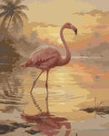 Thumbnail for Flamingo numeromaalaus - kaunis trooppinen auringonlasku