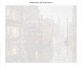 Thumbnail for Paint by numbers canvas - Red Bus on Rainy Street