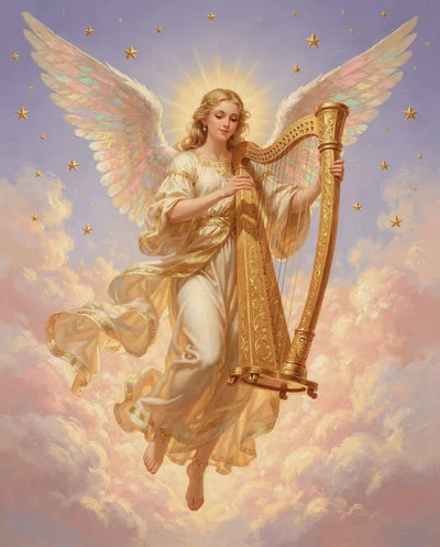 Timanttimaalaus Angel with Harp