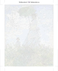 Thumbnail for Paint by numbers canvas - Woman with a Parasol