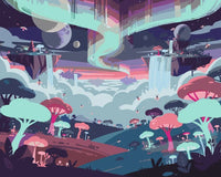 Thumbnail for Fantasia maisema numeromaalaus