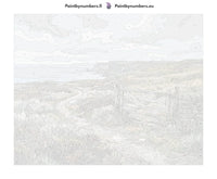 Thumbnail for Paint by numbers canvas - Coastal Path and Wooden Gate