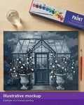 Thumbnail for Valmiin numeromaalauksen havainnekuva - Greenhouse at Night 50x40cm